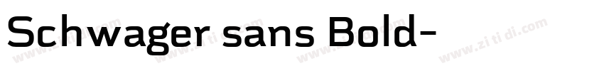 Schwager sans Bold字体转换